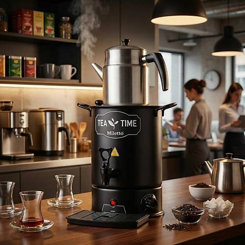 Miletto Tek Demlikli Black �ay Makinesi 9 lt - MR29S