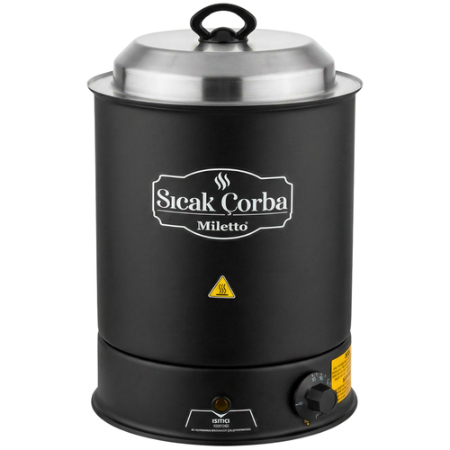 Miletto Elektrikli �orba Is�t�c� Yuvarlak Siyah 13 lt - MC13
