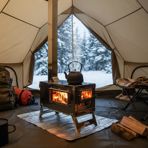 Remta Paslanmaz �elik Kuzineli Kamp �ad�r Sobas� - KM01