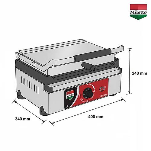 Miletto 12 Dilim Elektrikli Dkm Profesyonel Tost Makinesi - M12D