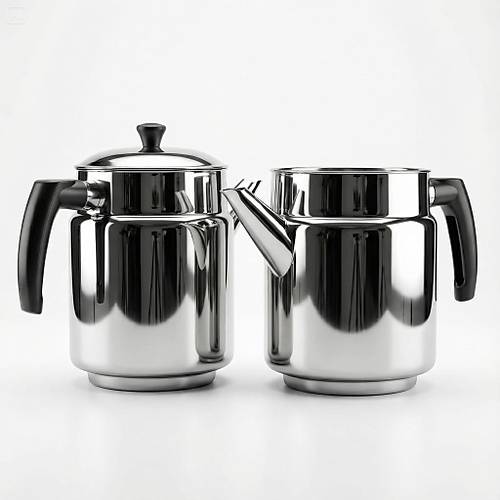 Kahveci �elik Demlik 3 Numara 1,9 lt - (304 Kalite)