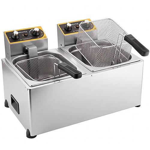 Remta 5+5 lt Pro Model �iftli Elektrikli Frit�z - R93P