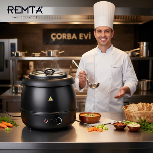 Remta �orba Is�t�c� Yuvarlak Siyah 9 lt - CB10