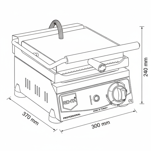 Remta 8 Dilim Tost Makinas� Elektrikli - R72