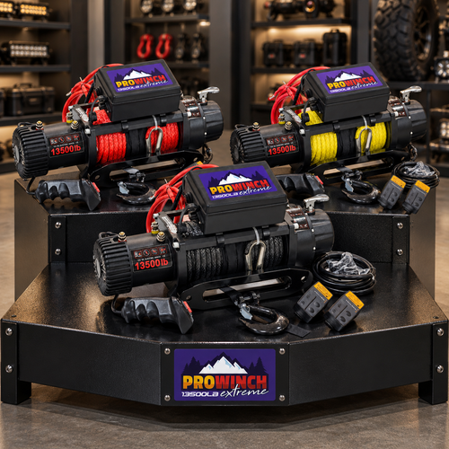 ProWinch 13500 lb Sentetik Halatl� Off-Road 4x4 Elektrikli Vin� 12V