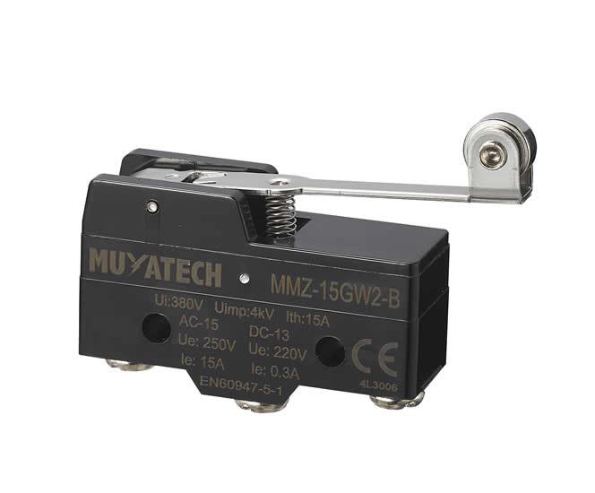 MMZ-15GW2-B Uzun Palet Metal Makaralı Mikro Switch