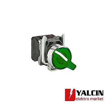 22mm 24V 0-1-2 Kalc Yeil Ikl Mandal Buton XB4BK133B5