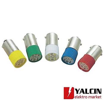 BA9S Krmz 24V Led Ampl