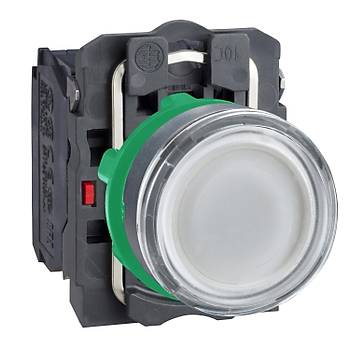 22 mm 220-240v Beyaz Sva Alt Ikl Yayl Buton 1NA+ 1NK XB5AW31M5