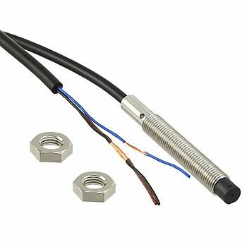 M8 kntl Kafa 4mm Alglama Mesafesi Endktif Sensr  2 Mt  kablolu E2B-S08LN04-WP-B1