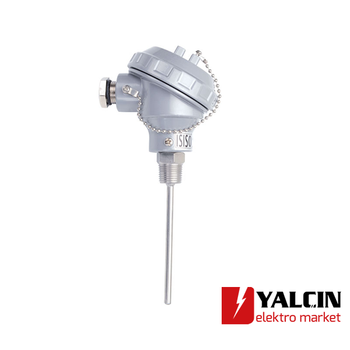PT-100 Kafal Tip Termokupl 8 mm - 300 mm TRPT-231-8-300