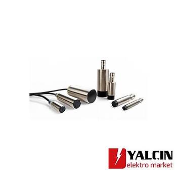 Endktif sensr, pirin-nikel, uzun gvde, M12, dz kafa, 4mm, DC, 3 kablolu, PNP-NA, M12 konnektr  OMR-E2B-M12LS04-M1-B1