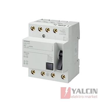 4x125A 300mA 3 Faz+Ntr Kaak Akm Koruma Rlesi 5SM3645-0