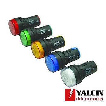 22mm 220V Sinyal Lambas Beyaz