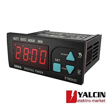 ETM2432 Dijital Zaman Rleleri 230VAC ENDA-ETM2432-230VAC