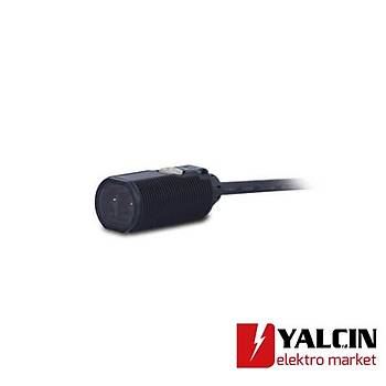 Fotoelektrik sensr M18 eksenel, plastik gvde, krmz LED OMR-E3F1-RP21