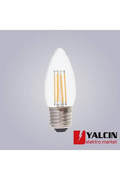4W E27 Duylu Buji Filament LED Lamba 6500K Beyaz 313439 (5982 2060)