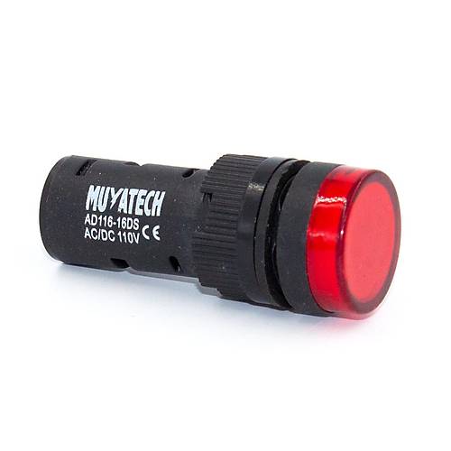 16mm 110V Krmz LED Sinyal Lambas - M16 - 110 - R