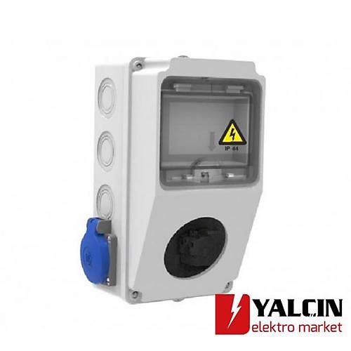 1x16A 220V V5 2li Delikli Kombinasyon Kutusu BD1-2101-2020