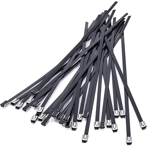 520x4,6 mm PVC Kapl Paslanmaz elik Kablo Ba - PVC Coated Stainless Steel Cable Tie - PVC Kapl Paslanmaz Crt Kelepe - MCSS  520 ST