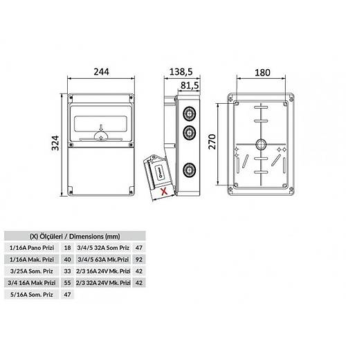 n 2 Adet Delikli Bo Kombinasyon BD6-2201-2020