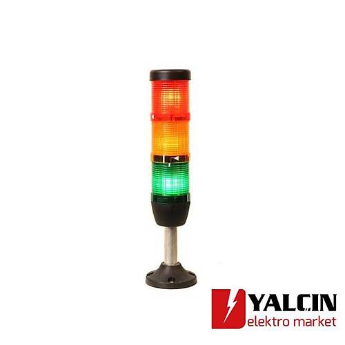 IK53F024XM03 Emas, 24V AC/DC flar ledli 3'l kl kolon.