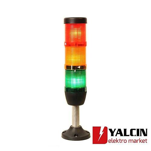 24V AC/DC Sabit Ledli 3'l kl Kolon IK53L024XM03