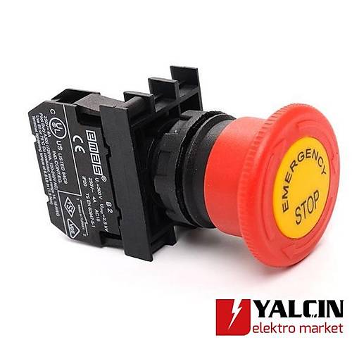 B Acil Stop Mantar 40 Mm - Emergency Etiketli B200EE