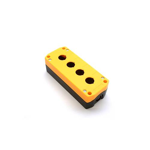 22mm 4'li Bo Kumanda Kutusu Sar - Siyah (Drt Delikli) - MBOX - 4