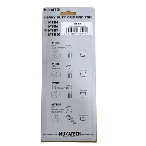 MT-B7 (YYT-B7) 0,14 - 2,50 mm� Y�ks�k S�kma Pensesi