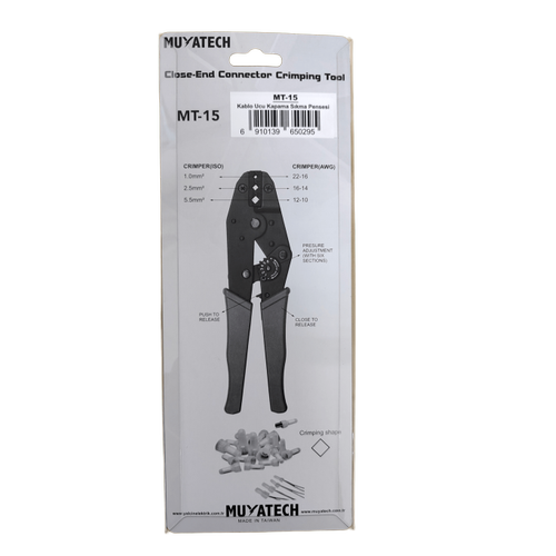 MT-15 (YYT-15) AWG 10-12 Kablo Ucu Kapama S�kma Pensesi