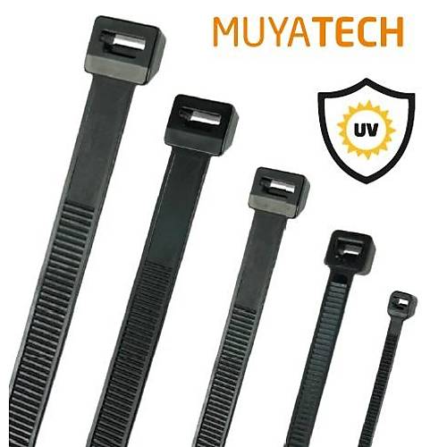 750x7,6mm Siyah Renk Standart Kablo Ba - Black Cable Tie - Siyah Renk Plastik Crt Kelepe  - MCT 750 HDB