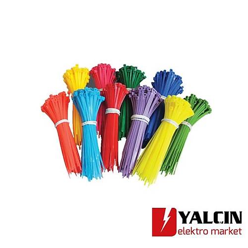 200x3,6mm Sar Renk Standart Kablo Ba - Yellow Cable Tie -- Sar Renk Plastik Crt Kelepe  - MCT 200 IY