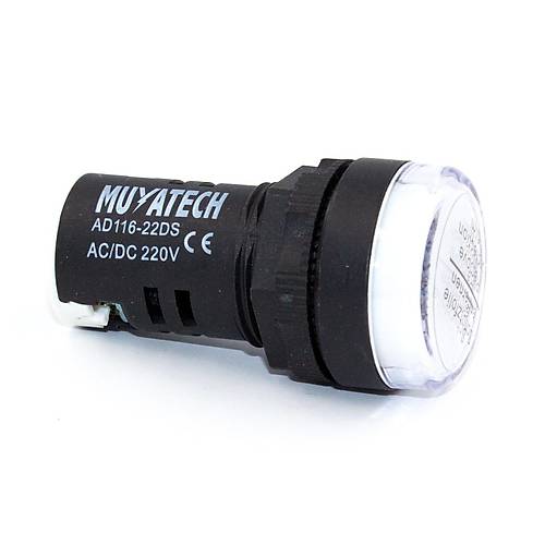 22mm 220V Beyaz  LED Sinyal Lambas - M22 - W