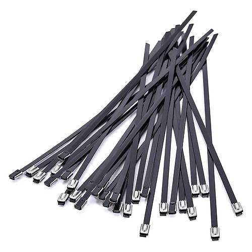 300x7,9 mm PVC Kapl Paslanmaz elik Kablo Ba - PVC Coated Stainless Steel Cable Tie - PVC Kapl  Paslanmaz Crt Kelepe - MCSS  300 HD