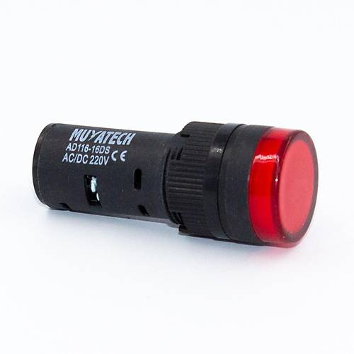 16mm 220V Krmz LED Sinyal Lambas - M16 - R