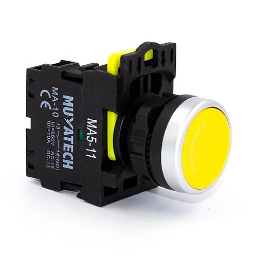 Sar 22 mm Yayl Start Butonu (1NO Kontakl) - MA5 - 11