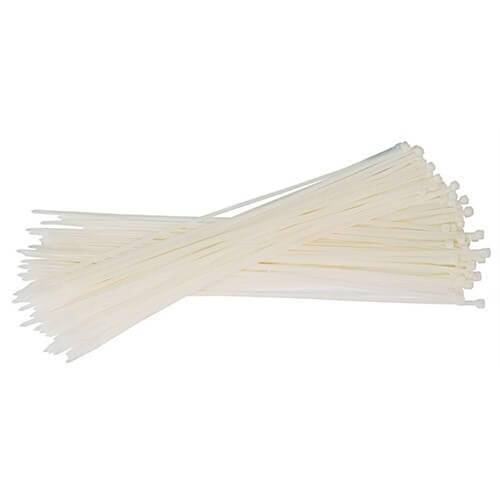 450x7,6mm Beyaz Renk Standart Kablo Ba - White Cable Tie - Beyaz Renk Plastik Crt Kelepe  - MCT 450 HD