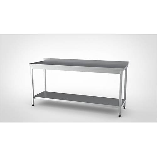 �ALI�MA TEZGAHI ALT TABLALI 170X60X85 - (304-18/10 Paslanmaz �elik)