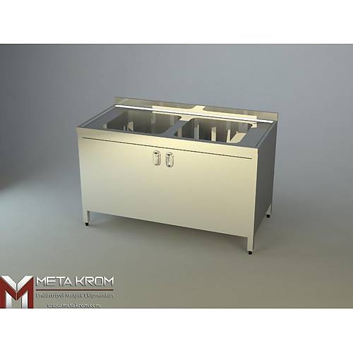 ��FT EVYEL� �ALI�MA TEZGAHI, DOLAPLI, TABAN RAFLI 140x70x85 CM