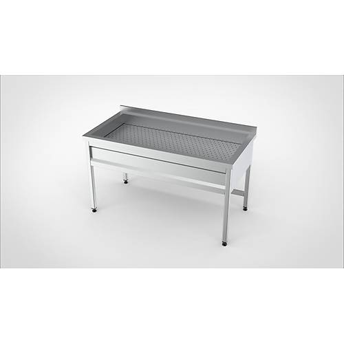 SEBZE YIKAMA VE S�ZD�RME TEZGAHI 120x60x85 CM