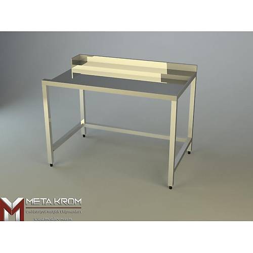 BULAIK MAKNASI IKI TEZGAHI ALT TABLASIZ 120x75x85 CM - SIRTLI (SA VEYA SOL IKI)