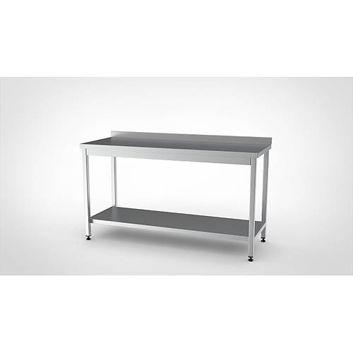 �ALI�MA TEZGAHI ALT TABLALI 120x70x85 - (304-18/10 Paslanmaz �elik)