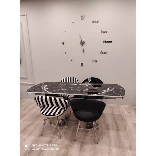 A��l�r Yemek Masas� - Lidya Zebra Mutfak Masa Sandalye Tak�m�