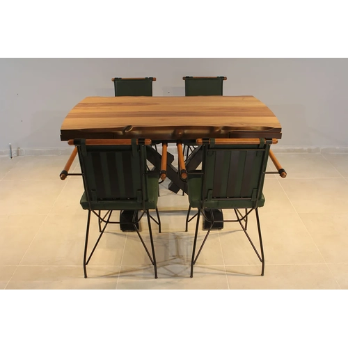 A��l�r Yemek Masas� - Ceviz Penyes Mutfak Masa Sandalye Tak�m�