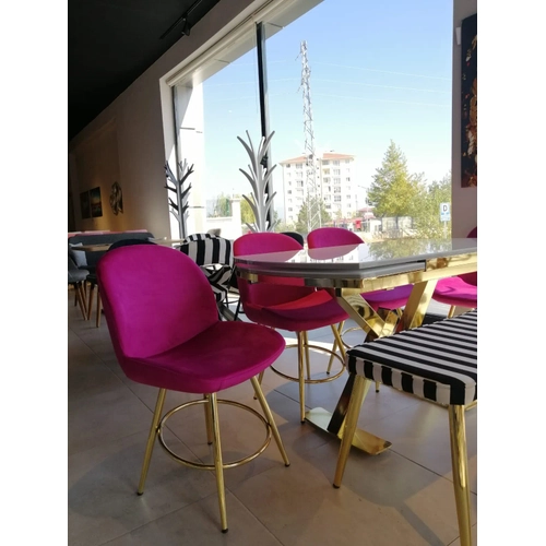 A��l�r Yemek Masas� - Midye Gold Mutfak Masa Sandalye Tak�m�