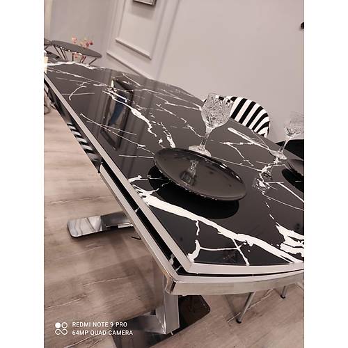 Alr Yemek Masas - Lidya Zebra Mutfak Masa Sandalye Takm