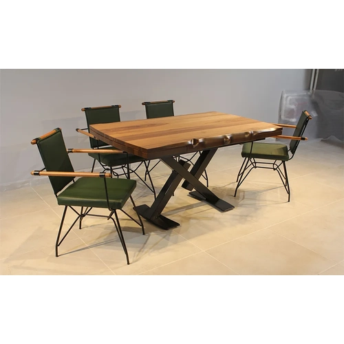 A��l�r Yemek Masas� - Ceviz Penyes Mutfak Masa Sandalye Tak�m�