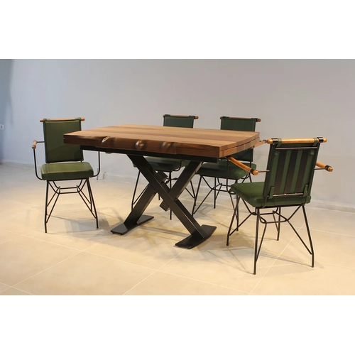 A��l�r Yemek Masas� - Ceviz Penyes Mutfak Masa Sandalye Tak�m�