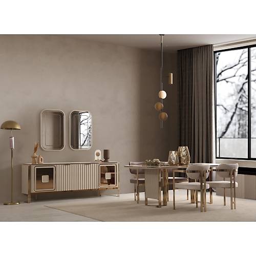 Dubai Luxury Yemek Odası Takımı - Luxury Yemek Odası Modelleri
